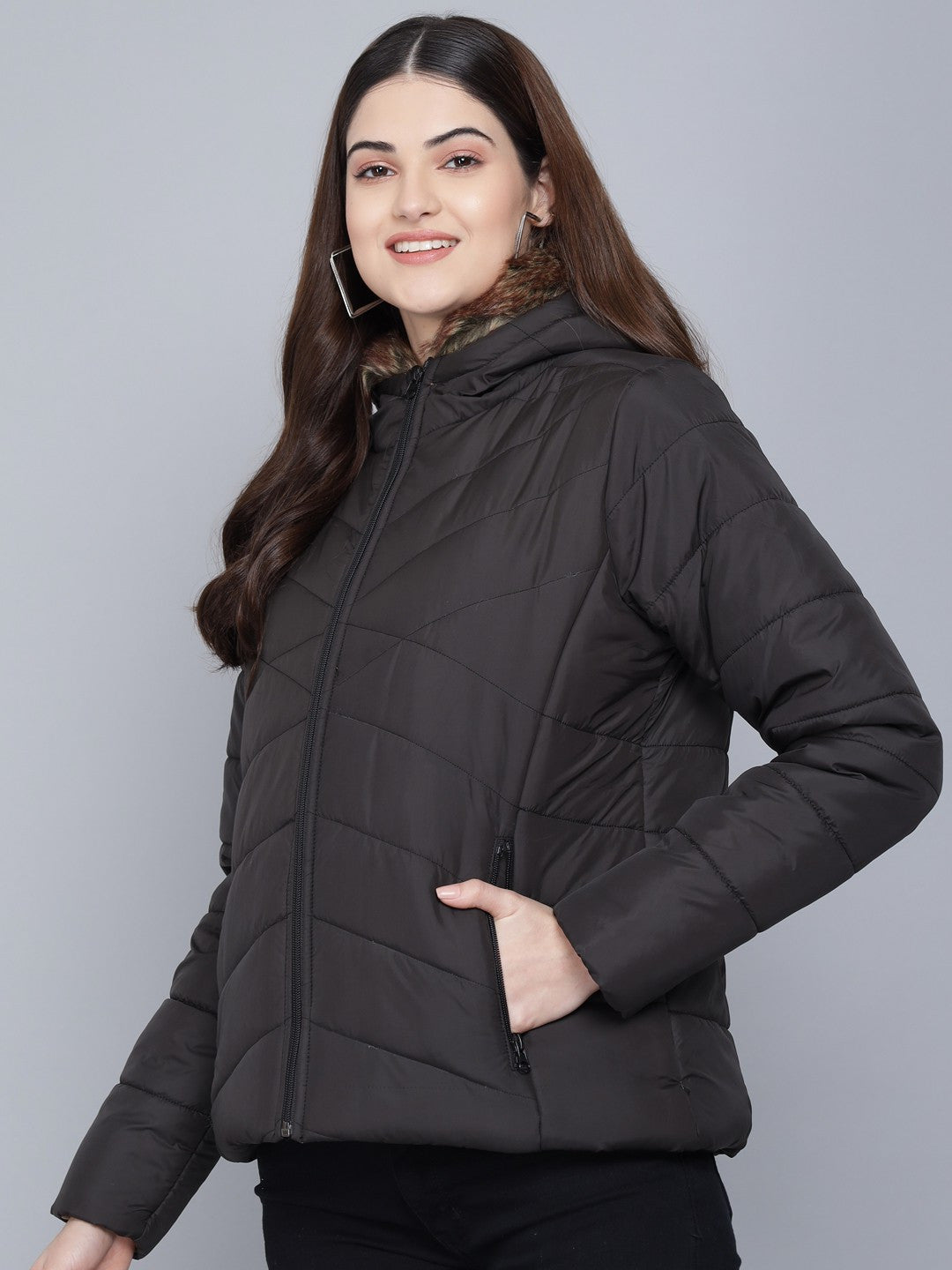 KOTTY Full Sleeve Self Design Women Jacket 