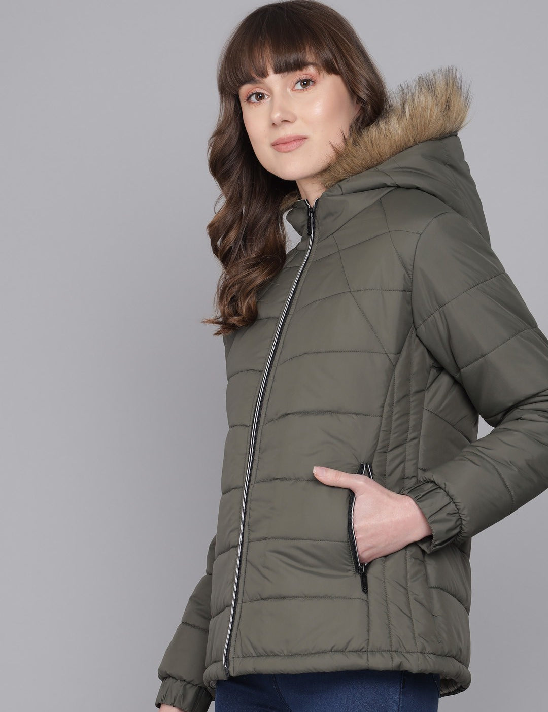 KOTTY Full Sleeve Self Design Women Jacket 