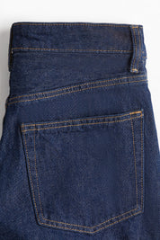 Women's Dark Indigo High Rise Mom Denim Shorts