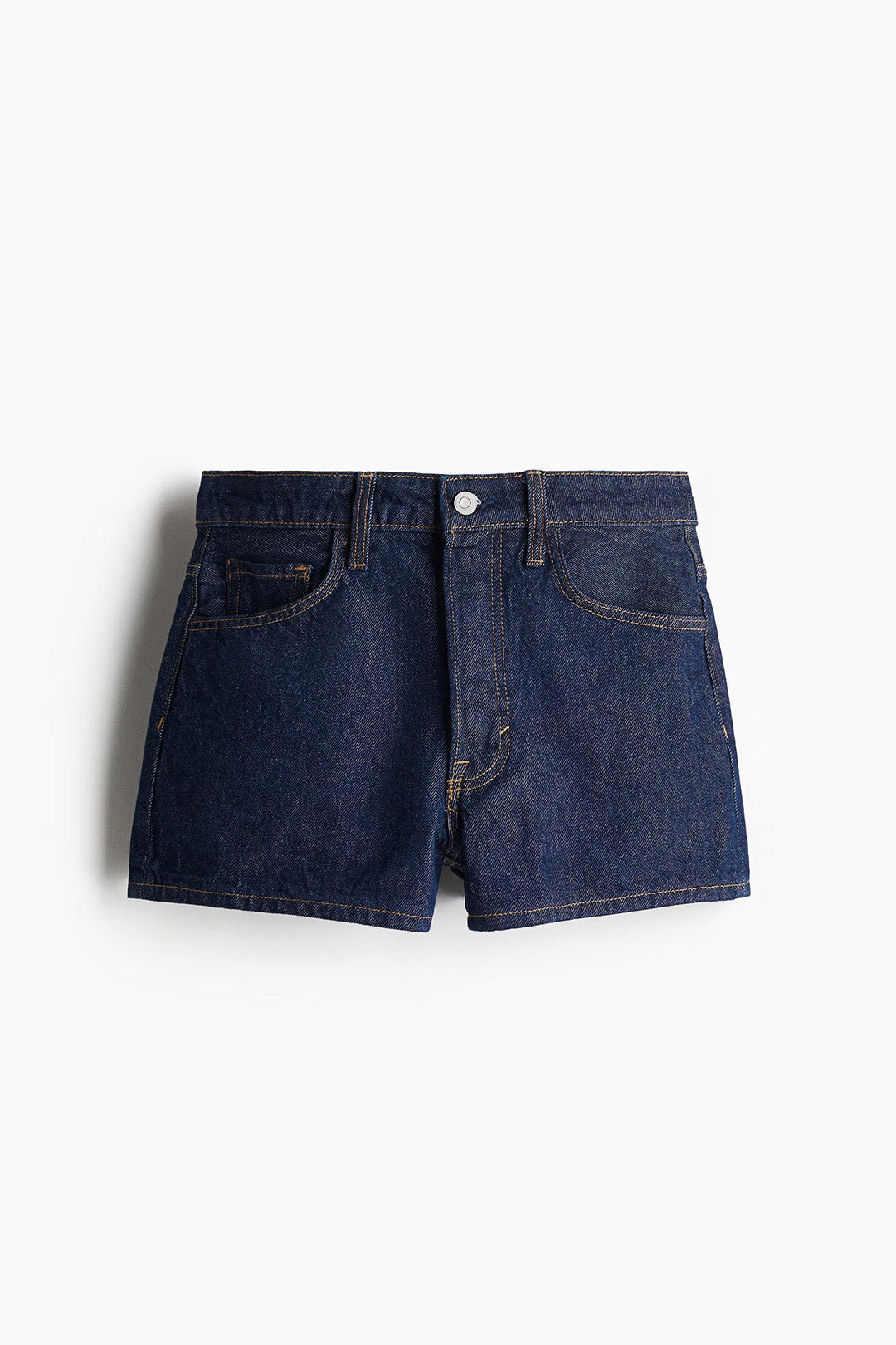 Women's Dark Indigo High Rise Mom Denim Shorts