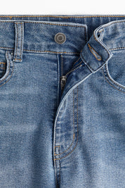 Women's Mid Wash High Waist Classic Denim Shorts