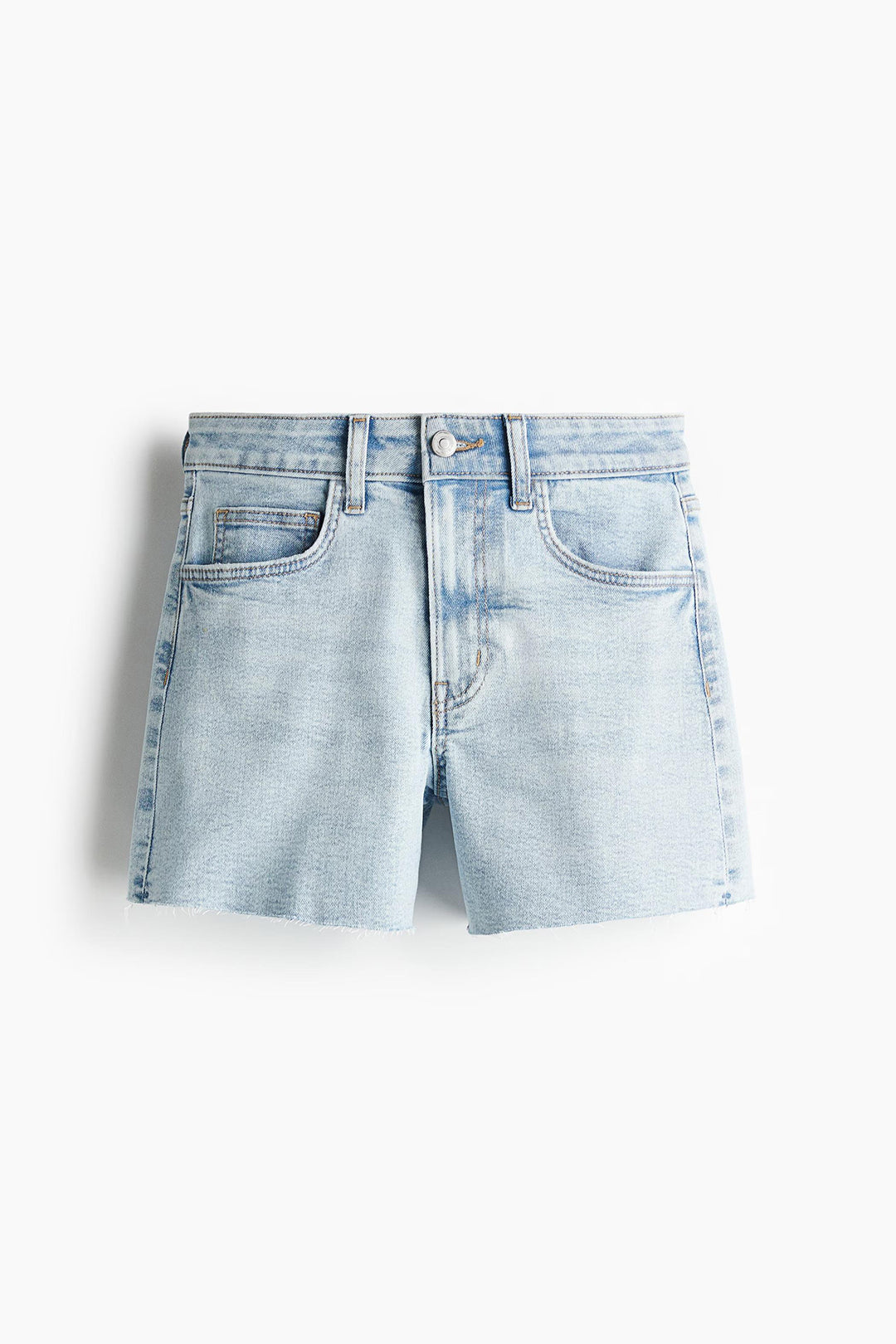 Women's High Waist Light Wash Casual Denim Shorts
