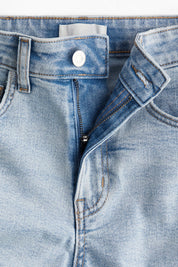 Women's High Waist Light Wash Casual Denim Shorts