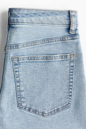 Women's High Waist Light Wash Casual Denim Shorts