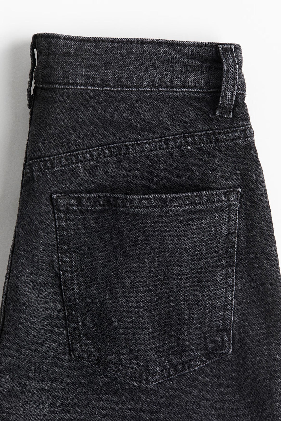 Women's Black High Waist Denim Shorts