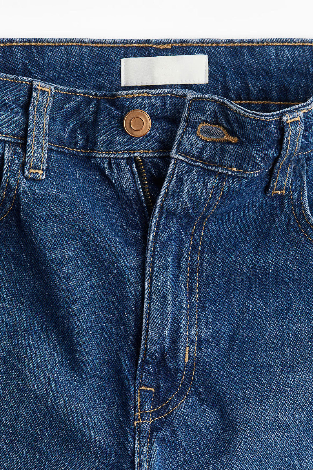 Women's Dark Blue High Waist Loose Fit Denim Shorts