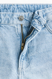 Light Wash Denim Jacket & Shorts
