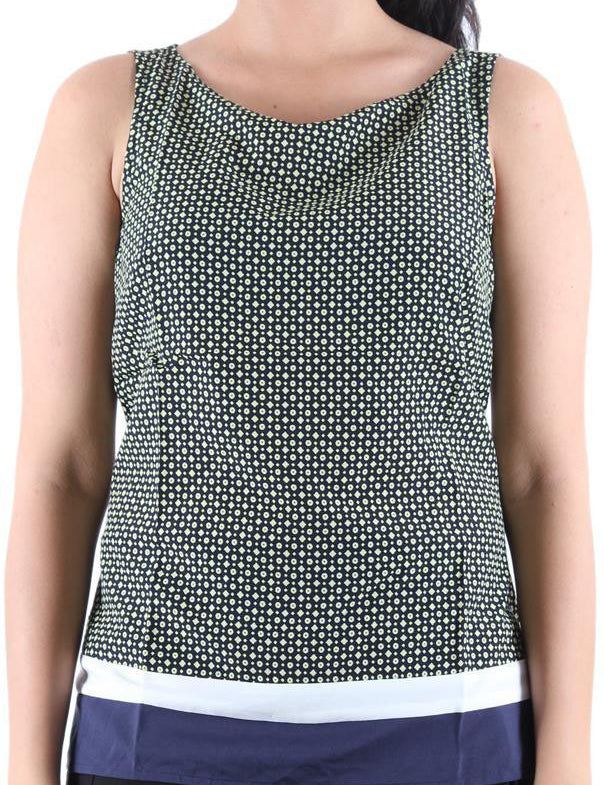 KOTTY Party Sleeveless Printed, Solid Women Multicolor Top 