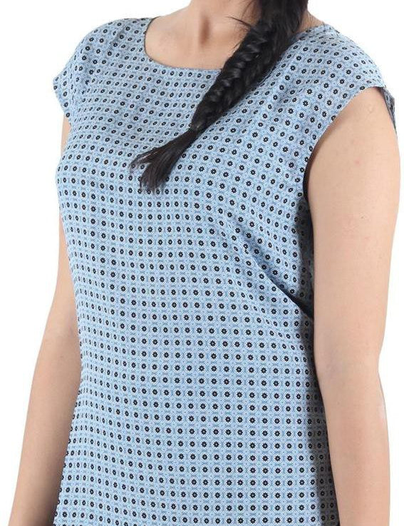 KOTTY Party Cap Sleeve Printed Women Multicolor Top 