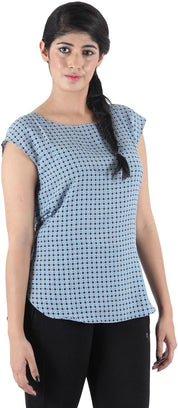 KOTTY Party Cap Sleeve Printed Women Multicolor Top 