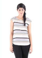 KOTTY Party Sleeveless Printed, Solid Women Multicolor Top 