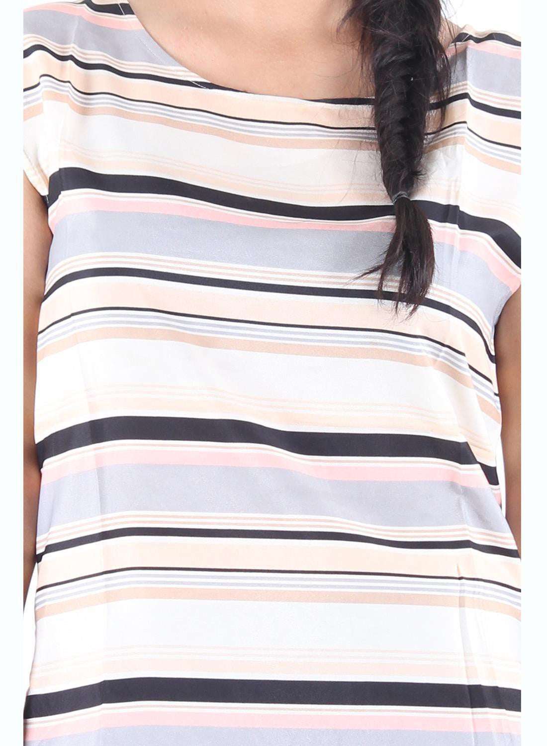 KOTTY Party Sleeveless Printed, Solid Women Multicolor Top 