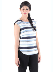 KOTTY Party Sleeveless Self Design Women Black Top 