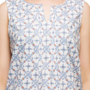 KOTTY Casual Sleeveless Printed Women Multicolor Top 