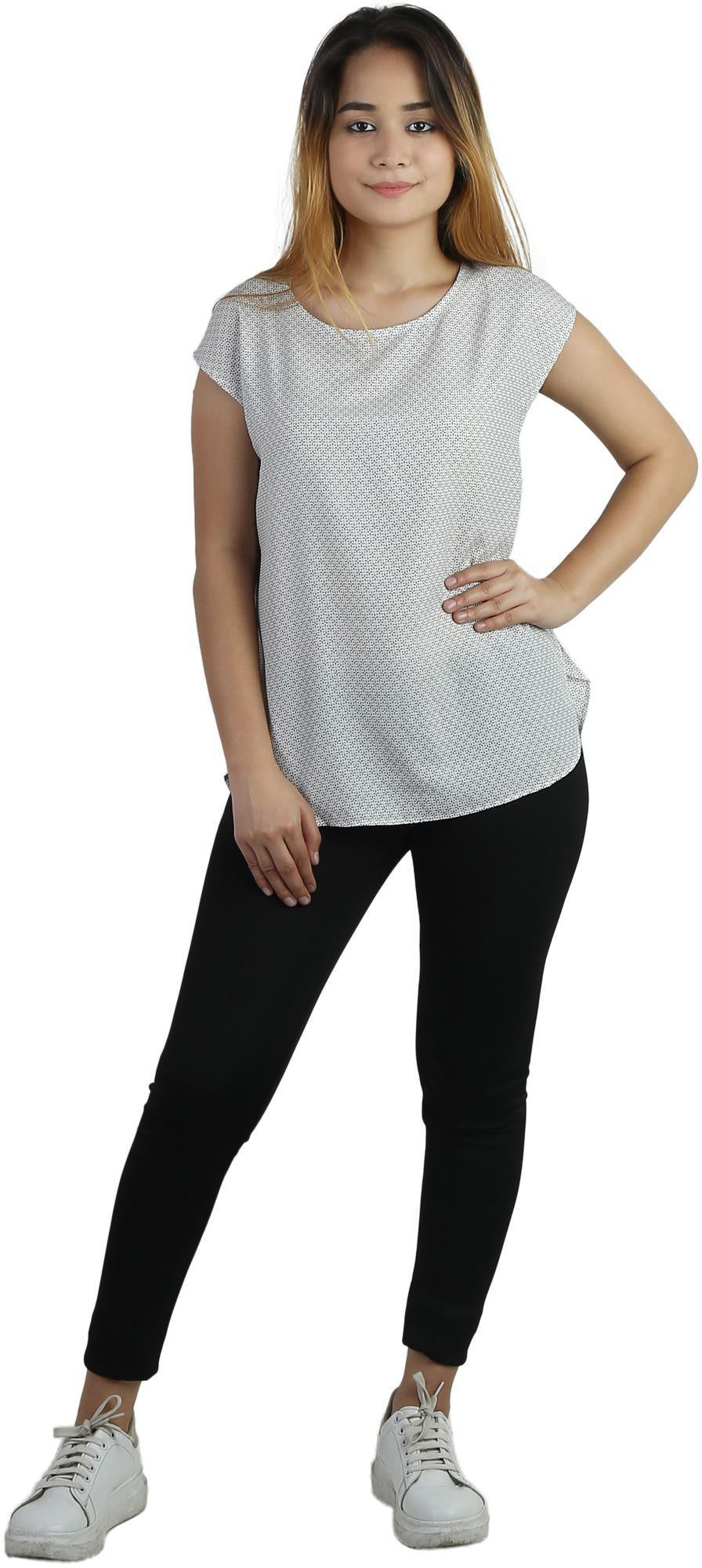 KOTTY Casual Sleeveless Printed Women Multicolor Top 