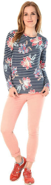 KOTTY Casual Full Sleeve Striped Women Purple Top 