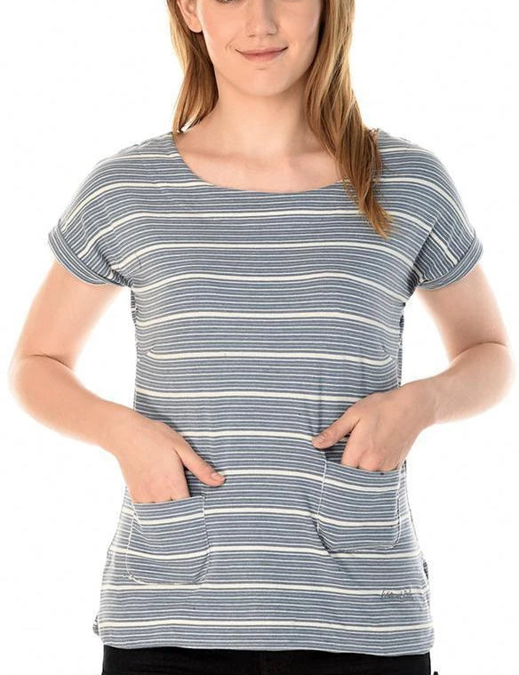 KOTTY Casual Half Sleeve Striped Women Multicolor Top 