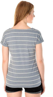 KOTTY Casual Half Sleeve Striped Women Multicolor Top 