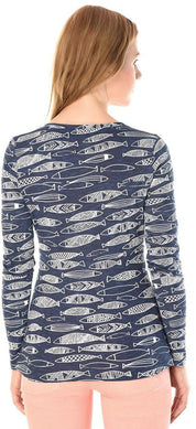 KOTTY Casual Full Sleeve Printed Women Blue Top 