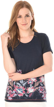 KOTTY Casual Full Sleeve Printed Women Purple Top 