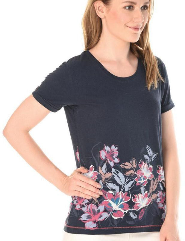 KOTTY Casual Full Sleeve Printed Women Purple Top 