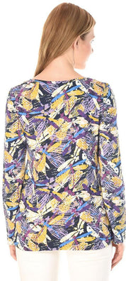 KOTTY Casual Full Sleeve Printed Women Multicolor Top 