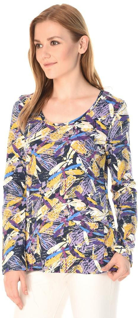KOTTY Casual Full Sleeve Printed Women Multicolor Top 