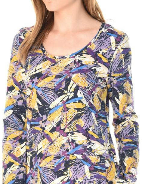 KOTTY Casual Full Sleeve Printed Women Multicolor Top 
