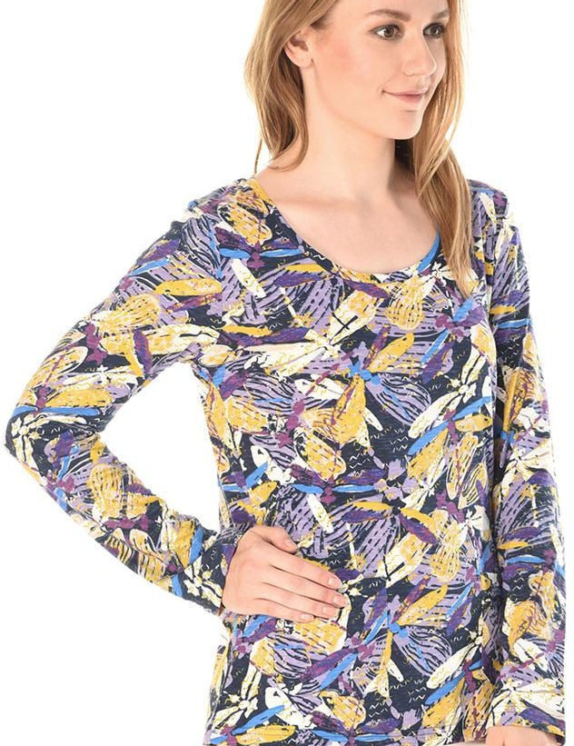 KOTTY Casual Full Sleeve Printed Women Multicolor Top 