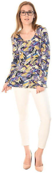 KOTTY Casual Full Sleeve Printed Women Multicolor Top 