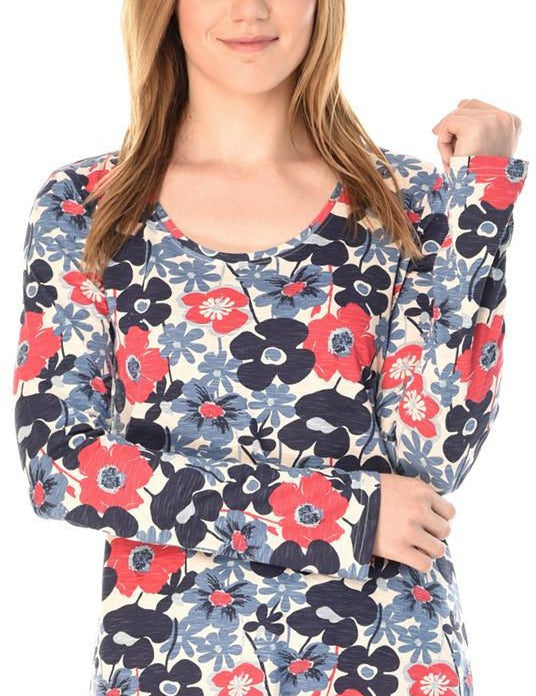 KOTTY Casual Full Sleeve Printed Women Multicolor Top 