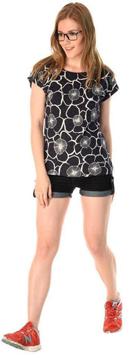 KOTTY Casual Full Sleeve Printed Women Black Top 