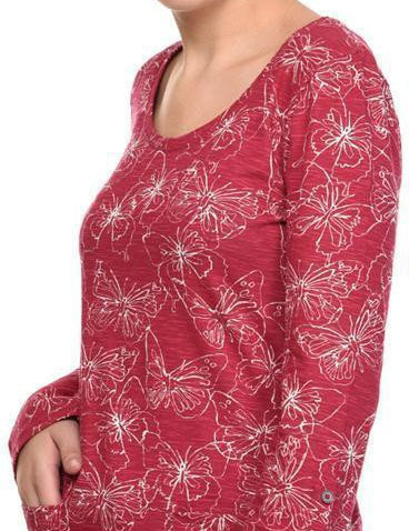 KOTTY Casual Full Sleeve Printed Women Red Top 