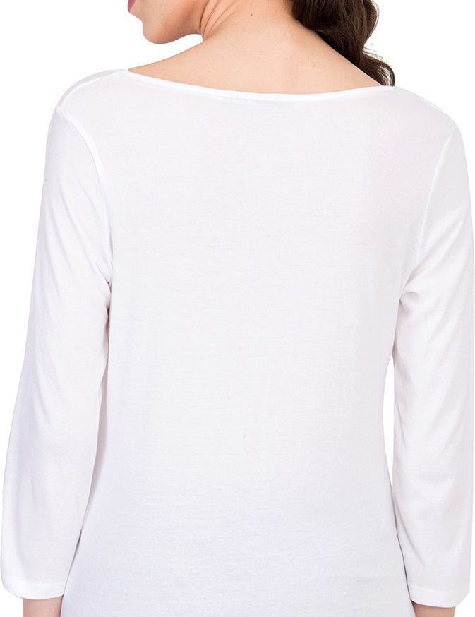 KOTTY Casual Regular Sleeve Printed Women White Top 