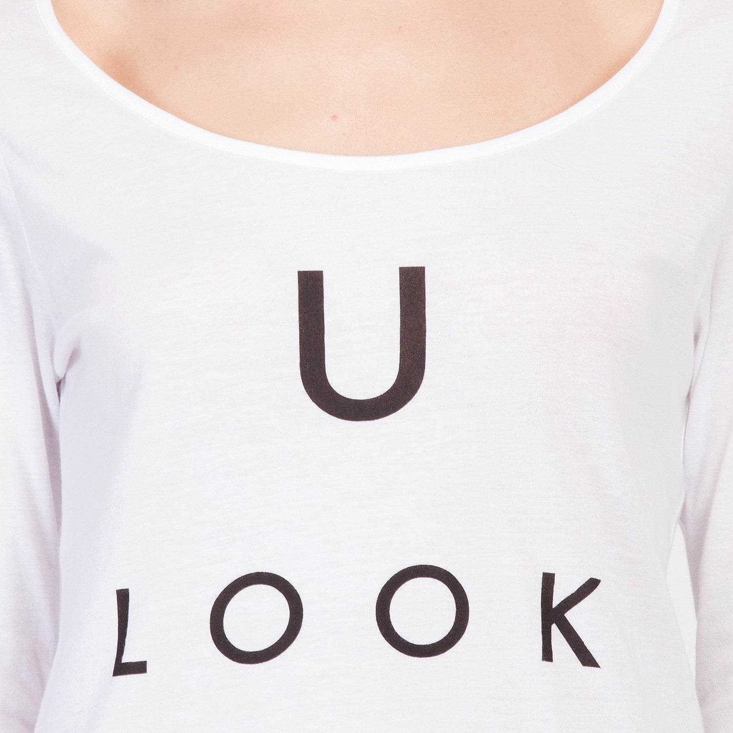 KOTTY Casual Regular Sleeve Printed Women White Top 