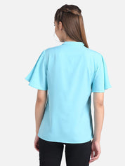 KOTTY Casual Full Sleeve Solid Women Blue Top 