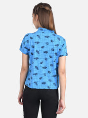 KOTTY Casual Half Sleeve Printed Women Multicolor Top 