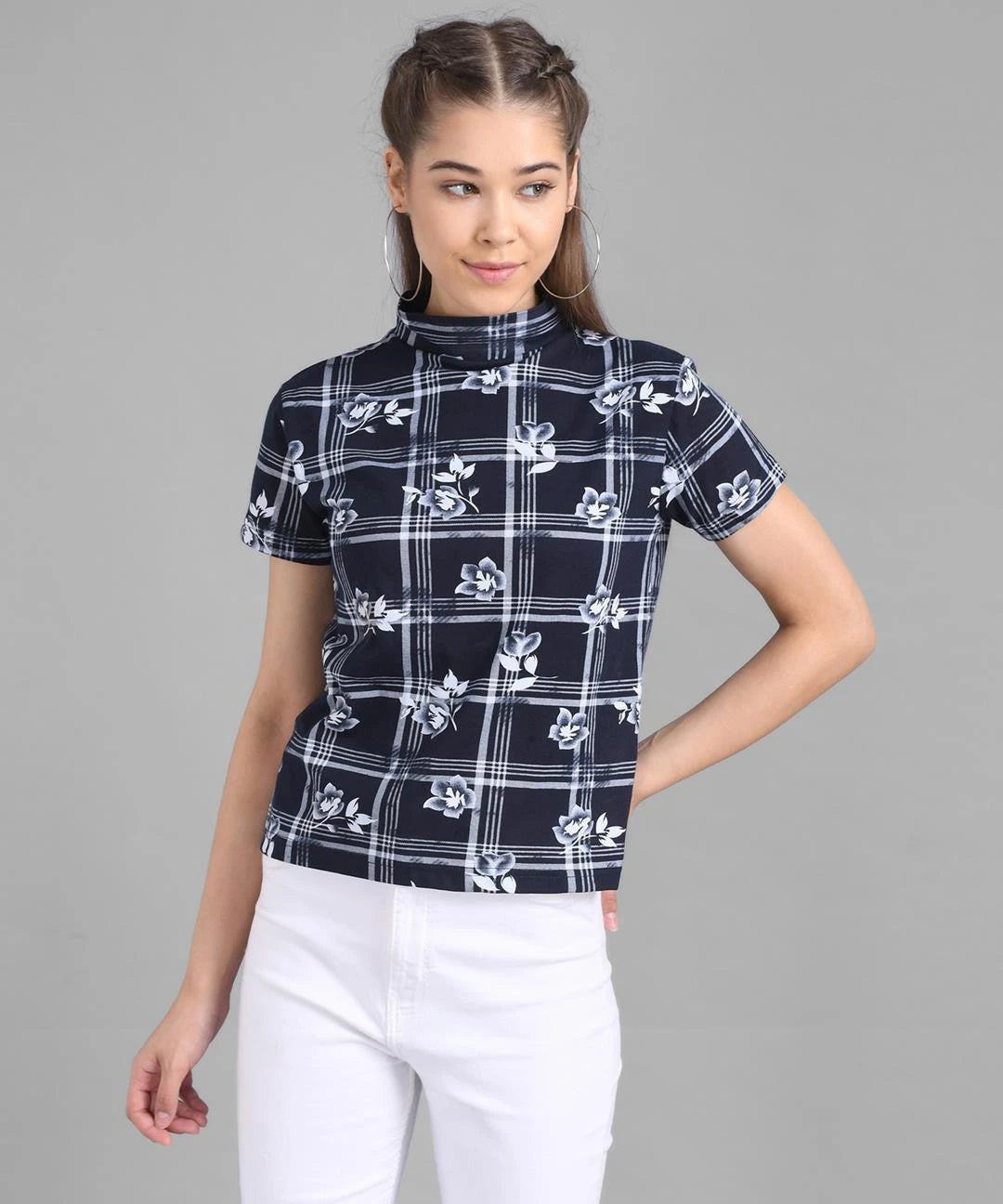 KOTTY Casual Printed Women Blue Top 