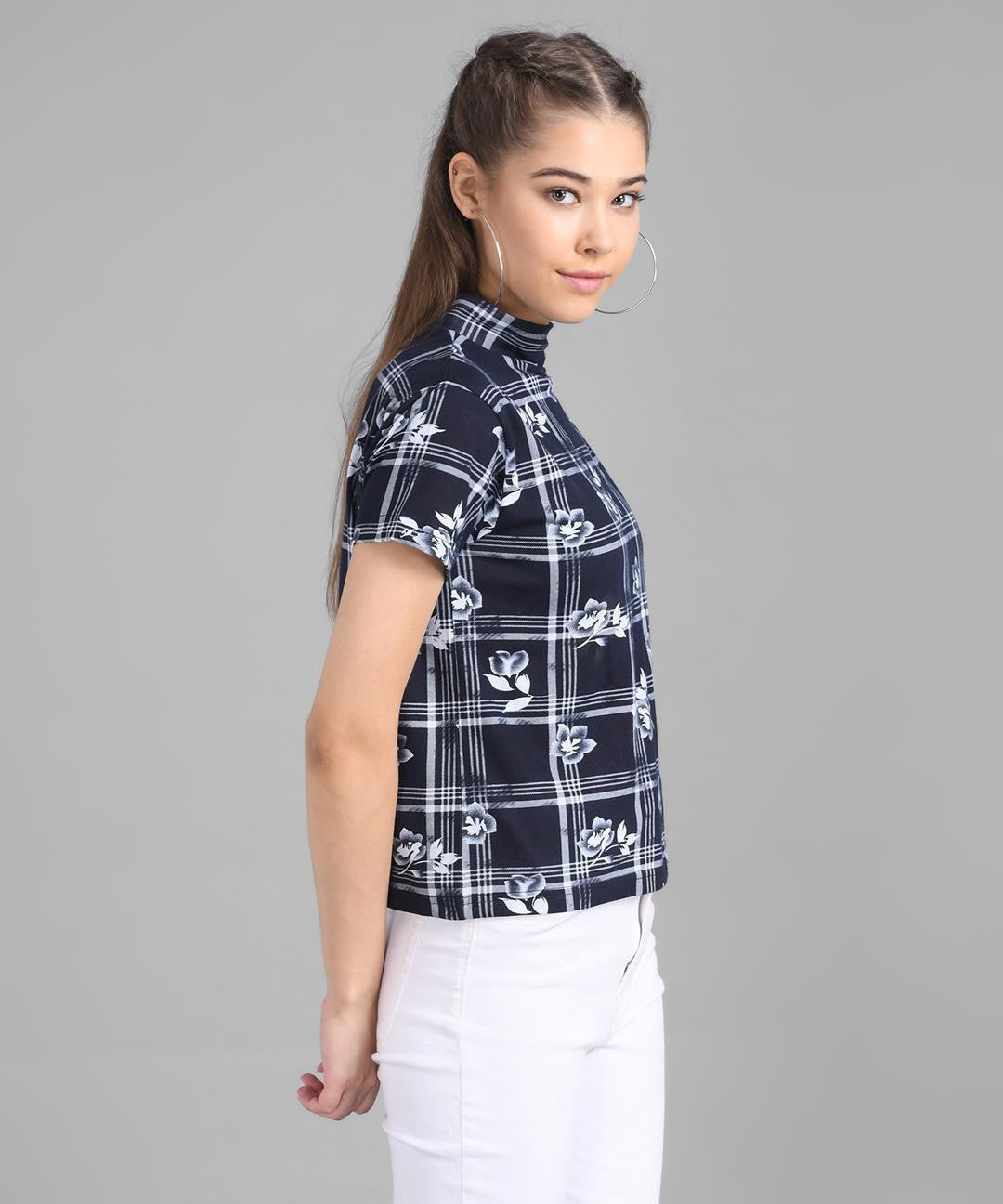 KOTTY Casual Printed Women Blue Top 