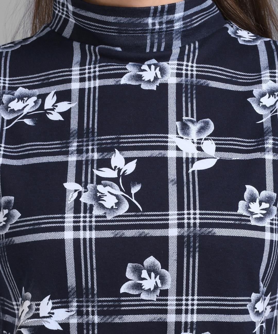 KOTTY Casual Printed Women Blue Top 