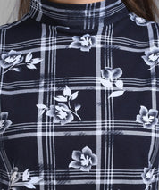 KOTTY Casual Printed Women Blue Top 