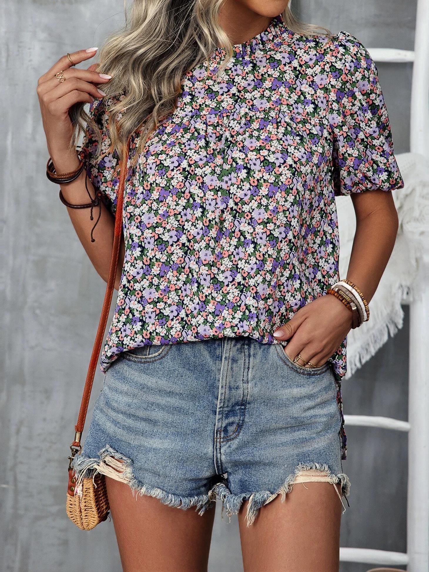 KOTTY Casual Floral Print Women Multicolor Top 