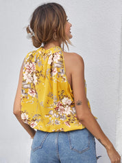 KOTTY Casual Printed Women Yellow Top 
