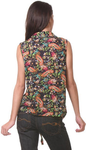 KOTTY Casual Sleeveless Floral Print Women Multicolor Top 