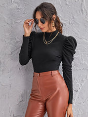 KOTTY Casual Solid Women Black Top 