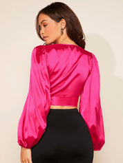 KOTTY Casual Solid Women Pink Top 