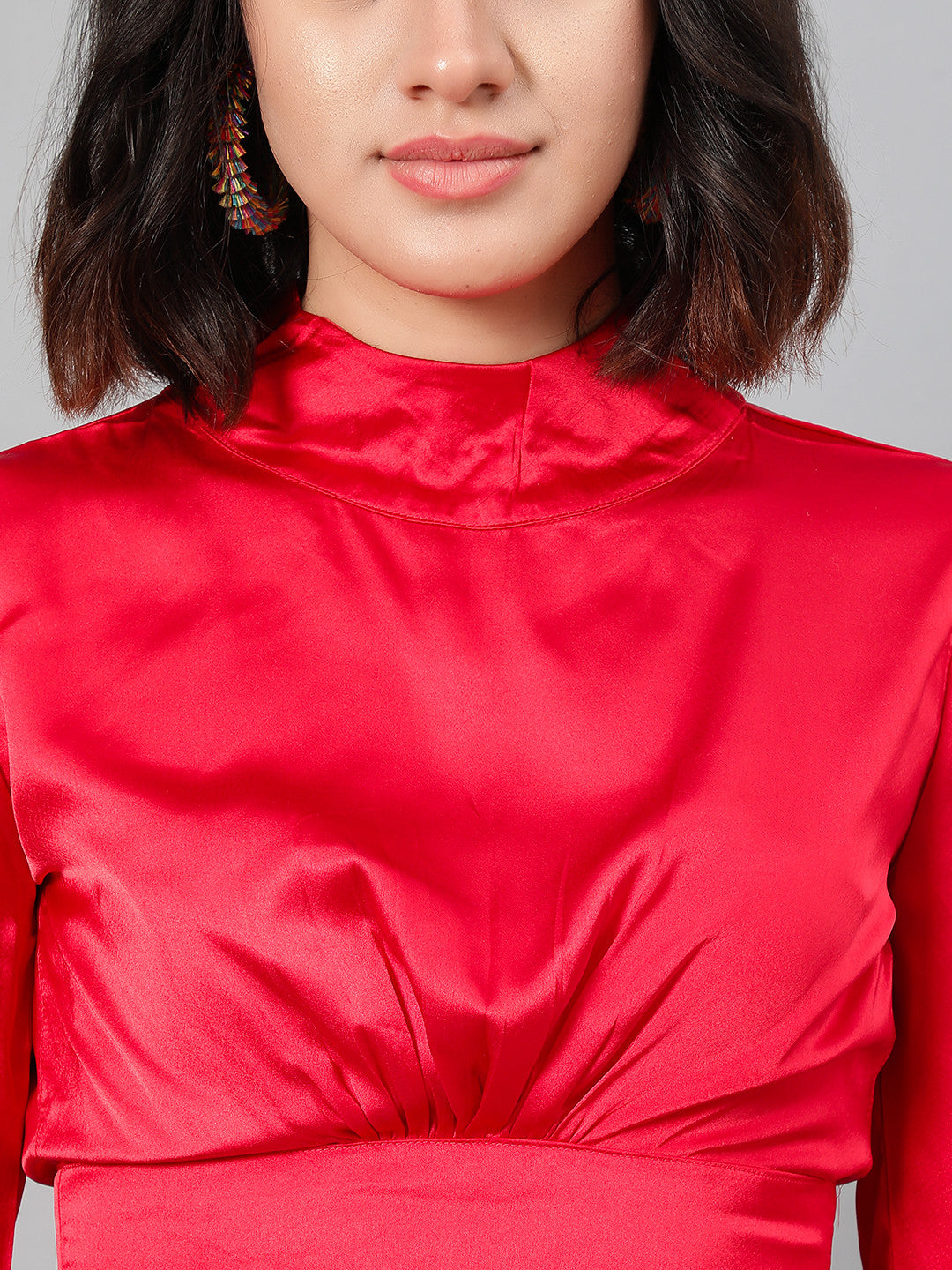 KOTTY Casual Solid Women Red Top 