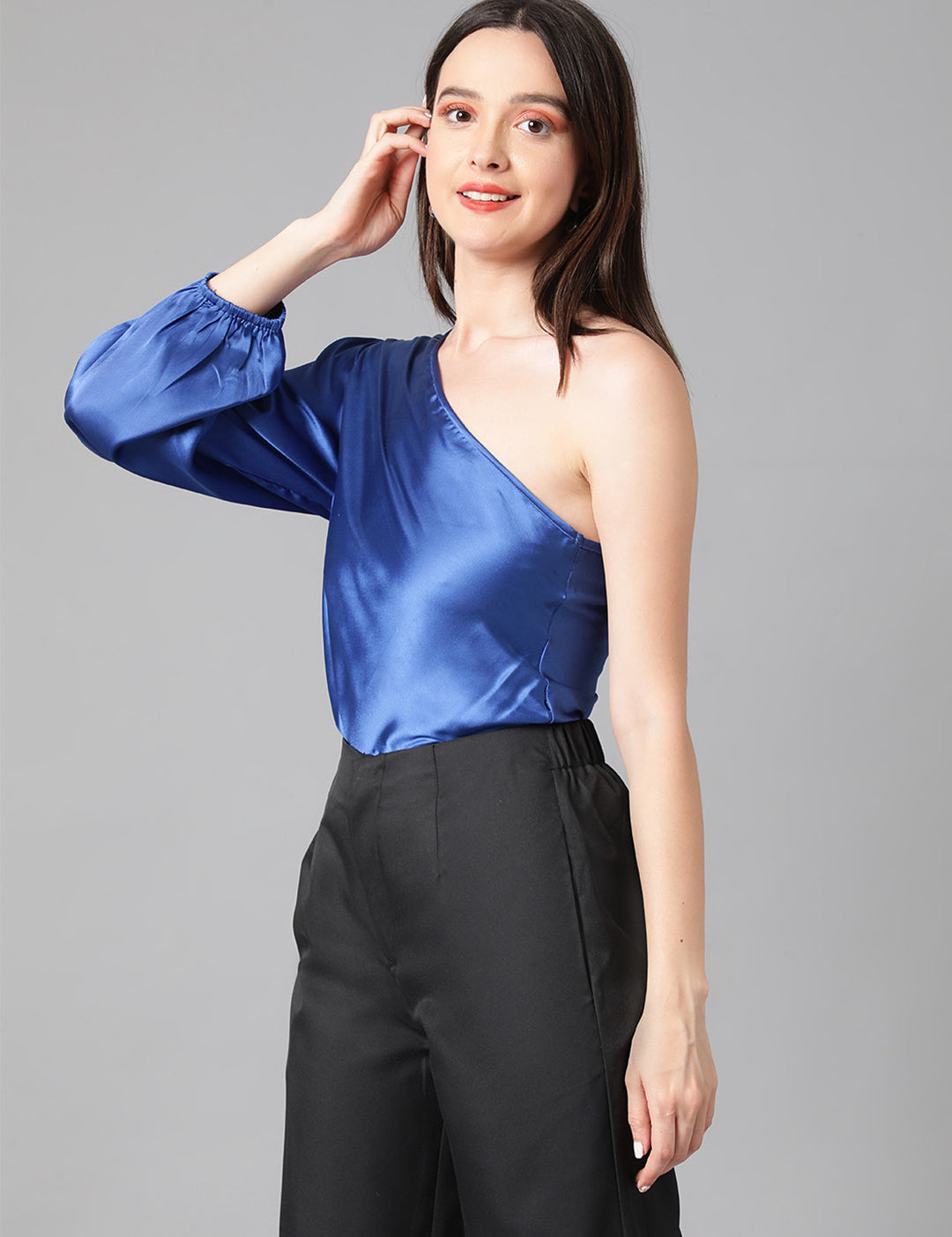 KOTTY Casual Solid Women Blue Top 