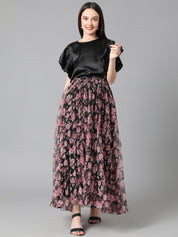 KOTTY Casual Solid Women Black Top 