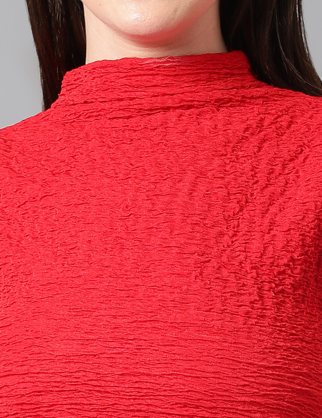KOTTY Casual Solid Women Red Top 